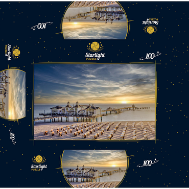 Sellin pier Rügen Island in Germany 100 Jigsaw Puzzle box 3D Modell
