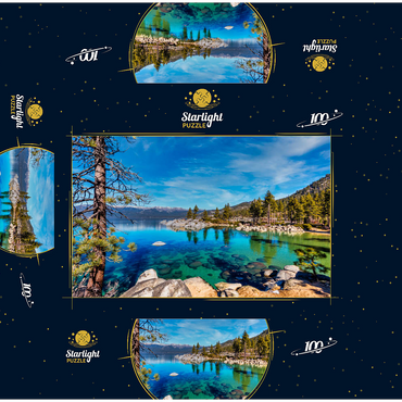 Sand Harbor Lake Tahoe 100 Jigsaw Puzzle box 3D Modell