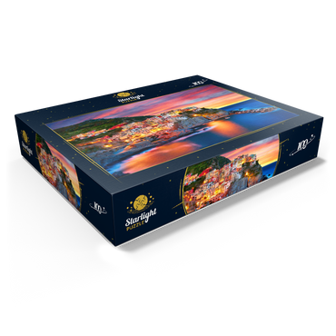 Famous town of Manarola in Italy - Cinque Terre Liguria 100 Jigsaw Puzzle box view1