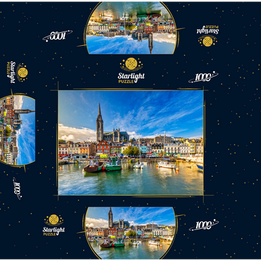 Impression of St. Colman's Cathedral in Cobh near Cork, Ireland 1000 Jigsaw Puzzle box 3D Modell