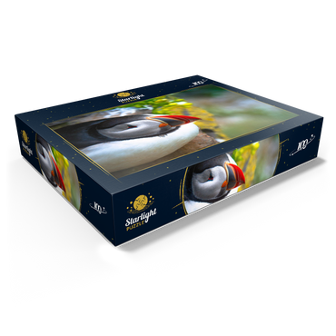 Puffin on a rock West Iceland Fjord 100 Jigsaw Puzzle box view1