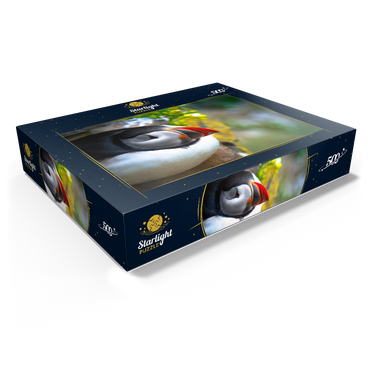 Puffin on a rock West Iceland Fjord 500 Jigsaw Puzzle box view1