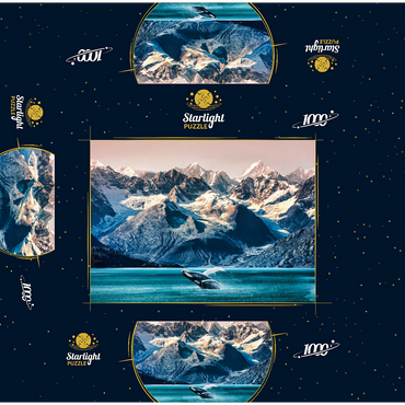 Alaska whales 1000 Jigsaw Puzzle box 3D Modell