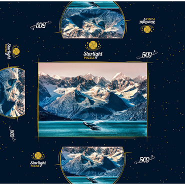 Alaska whales 500 Jigsaw Puzzle box 3D Modell