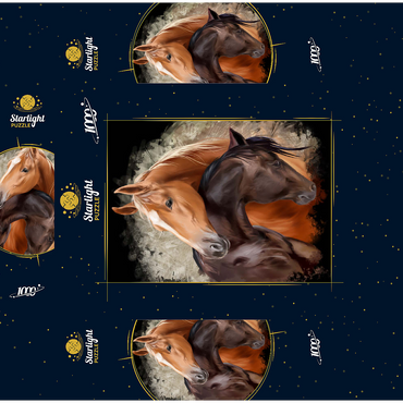 Horse Hug 1000 Jigsaw Puzzle box 3D Modell