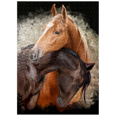 puzzleplate Horse Hug 500 Jigsaw Puzzle
