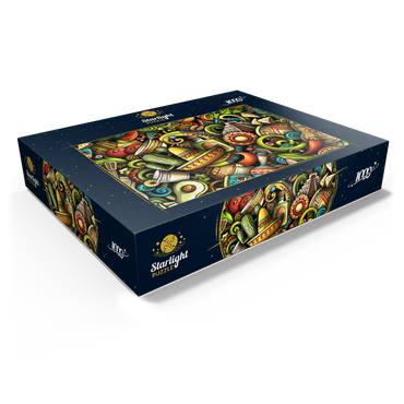 Mexico doodles 1000 Jigsaw Puzzle box view1