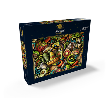 Mexico doodles 500 Jigsaw Puzzle box view1