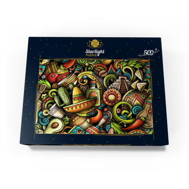 Mexico doodles 500 Jigsaw Puzzle box view1