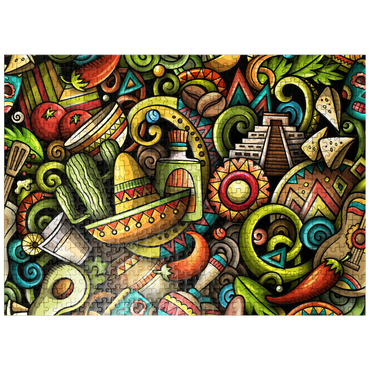 puzzleplate Mexico doodles 500 Jigsaw Puzzle