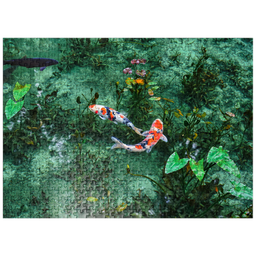 puzzleplate Monets koi pond in Seki city Gifu prefecture Japan 500 Jigsaw Puzzle