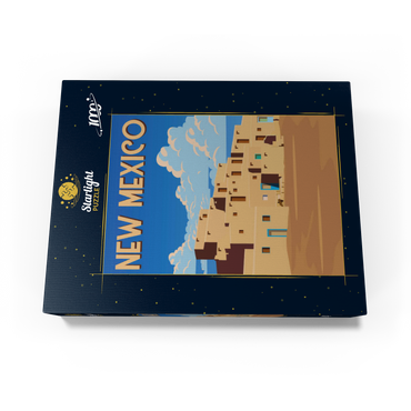 New Mexico, USA, art deco style vintage poster, illustration 1000 Jigsaw Puzzle box view1