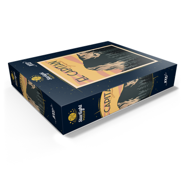 El Capitan in Yosemite National Park USA Art Deco style vintage poster illustration 1000 Jigsaw Puzzle box view1