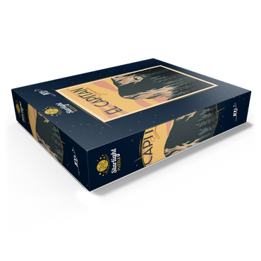 El Capitan in Yosemite National Park USA Art Deco style vintage poster illustration 100 Jigsaw Puzzle box view1