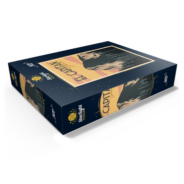 El Capitan in Yosemite National Park USA Art Deco style vintage poster illustration 500 Jigsaw Puzzle box view1