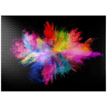 puzzleplate Powder color explosion against black background 1000 Jigsaw Puzzle
