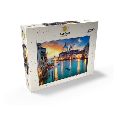 Grand Canal with gondola at sunset, Venice, Italy 1000 Jigsaw Puzzle box view1