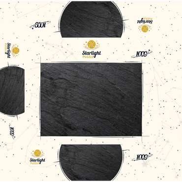 Dark gray black slate, unsolvable puzzle 1000 Jigsaw Puzzle box 3D Modell