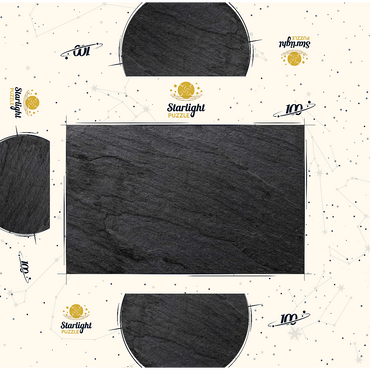Dark gray black slate unsolvable puzzle 100 Jigsaw Puzzle box 3D Modell