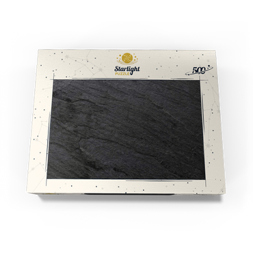 Dark gray black slate unsolvable puzzle 500 Jigsaw Puzzle box view1