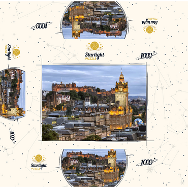 Edinburgh, Scotland 1000 Jigsaw Puzzle box 3D Modell