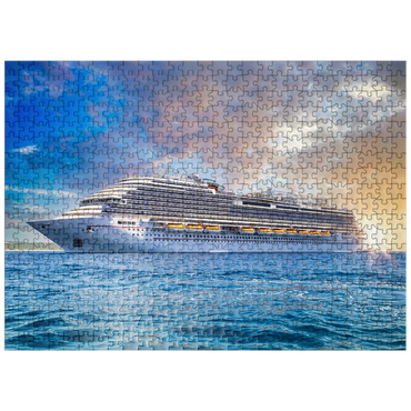 puzzleplate Cruise ship in the Caribbean 500 Jigsaw Puzzle