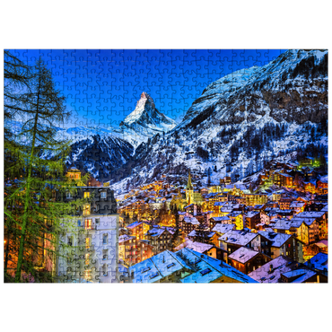 puzzleplate Zermatt and the Matterhorn Switzerland 500 Jigsaw Puzzle