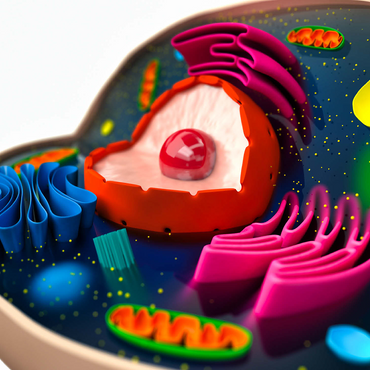 The structure of a biological cell 3D model 500 Jigsaw Puzzle 3D Modell