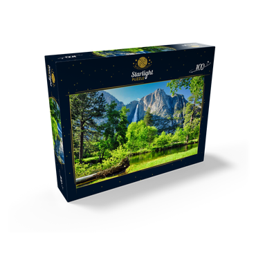 Yosemite Waterfall Yosemite National Park California 100 Jigsaw Puzzle box view1