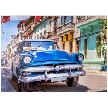 puzzleplate Vintage car in Havana, Cuba 1000 Jigsaw Puzzle