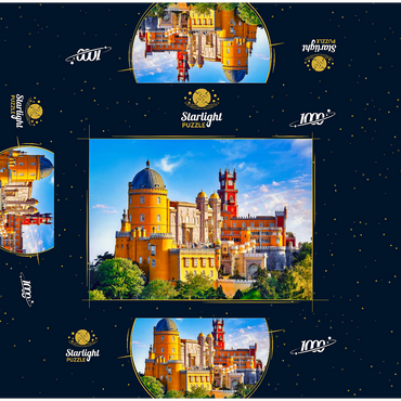 Palácio Nacional da Pena in Sintra, Lisbon, Portugal 1000 Jigsaw Puzzle box 3D Modell