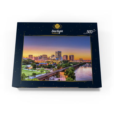 Richmond, Virginia, USA, downtown skyline by the river at dusk 500 Jigsaw Puzzle box view1