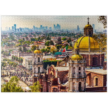 puzzleplate Domes of the old basilica and cityscape of Mexico City 1000 Jigsaw Puzzle