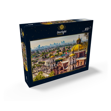 Domes of the old basilica and cityscape of Mexico City 100 Jigsaw Puzzle box view1