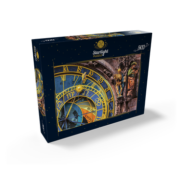 Detail of the Prague Astronomical Clock (Orloj), Prague 500 Jigsaw Puzzle box view1
