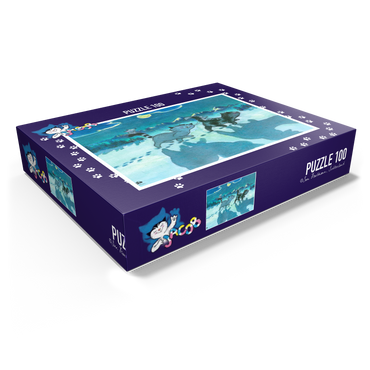 Jacob the cat - At night all cats are gray! 100 Jigsaw Puzzle box view1