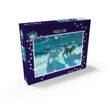 Jacob the cat - At night all cats are gray! 100 Jigsaw Puzzle box view1