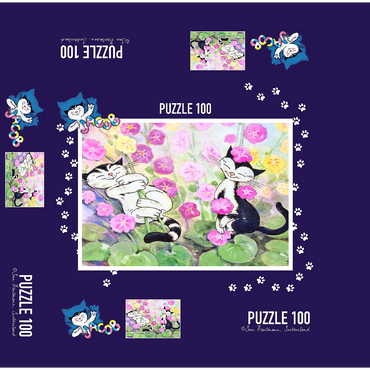 Kater Jacob - Da blüht uns was! 100 Jigsaw Puzzle box 3D Modell