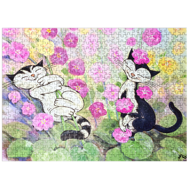 puzzleplate Kater Jacob - Da blüht uns was! 500 Jigsaw Puzzle