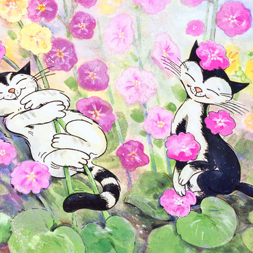 Kater Jacob - Da blüht uns was! 500 Jigsaw Puzzle 3D Modell