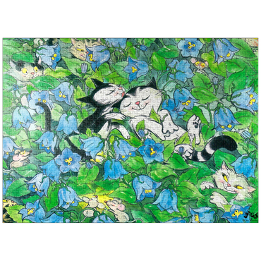 puzzleplate Jacob the cat - It shall remain a secret! 1000 Jigsaw Puzzle