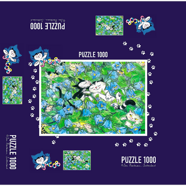 Jacob the cat - It shall remain a secret! 1000 Jigsaw Puzzle box 3D Modell