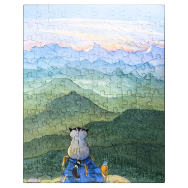 puzzleplate Jacob the cat - Nothing is impossible! 100 Jigsaw Puzzle