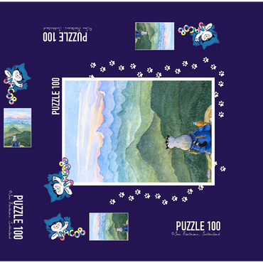 Jacob the cat - Nothing is impossible! 100 Jigsaw Puzzle box 3D Modell