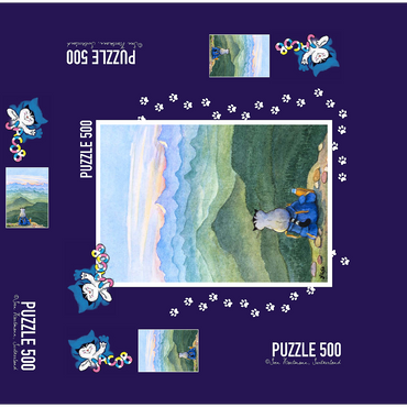 Jacob the cat - Nothing is impossible! 500 Jigsaw Puzzle box 3D Modell