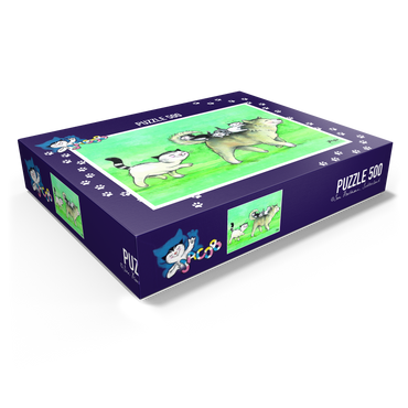 Jacob the cat - Came to the dog 500 Jigsaw Puzzle box view1