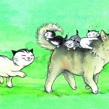 Jacob the cat - Came to the dog 500 Jigsaw Puzzle 3D Modell