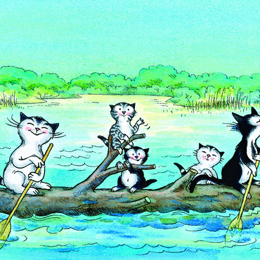 Jacob the cat - The adventure 1000 Jigsaw Puzzle 3D Modell