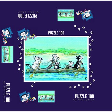 Jacob the cat - The adventure 100 Jigsaw Puzzle box 3D Modell