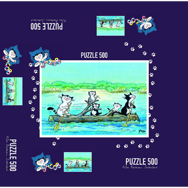 Jacob the cat - The adventure 500 Jigsaw Puzzle box 3D Modell